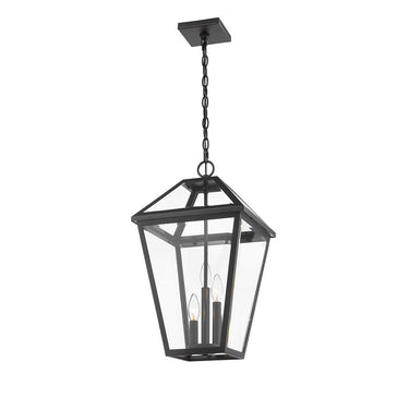 Z-Lite 12.25" Talbot 3 Light Outdoor Chain Mount Ceiling Fixture image 2