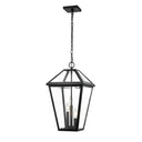 Z-Lite 12.25" Talbot 3 Light Outdoor Chain Mount Ceiling Fixture image 4