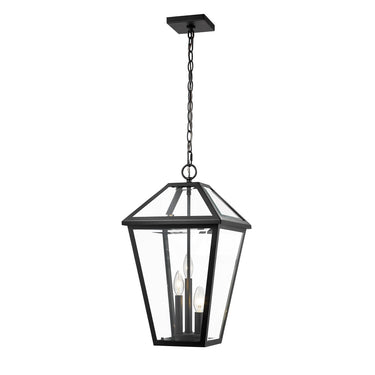 Z-Lite 12.25" Talbot 3 Light Outdoor Chain Mount Ceiling Fixture image 4