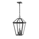 Z-Lite 12.25" Talbot 3 Light Outdoor Chain Mount Ceiling Fixture image 6