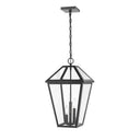 Z-Lite 12.25" Talbot 3 Light Outdoor Chain Mount Ceiling Fixture image