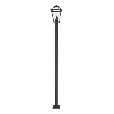 Z-Lite 12.25" Talbot 3 Light Outdoor Post Mounted Fixture image 2