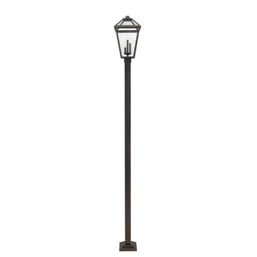 Z-Lite 12.25" Talbot 3 Light Outdoor Post Mounted Fixture image 3