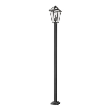 Z-Lite 12.25" Talbot 3 Light Outdoor Post Mounted Fixture image 4