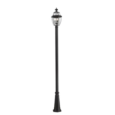 Z-Lite 12.25" Westover 3 Light Outdoor Post Mounted Fixture image 1
