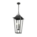 Z-Lite 12" Gannon 3 Light Outdoor Chain Mount Ceiling Fixture image 1