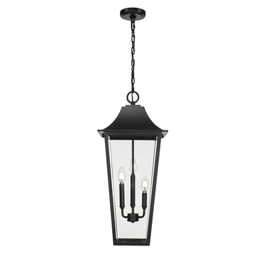 Z-Lite 12" Gannon 3 Light Outdoor Chain Mount Ceiling Fixture image 2