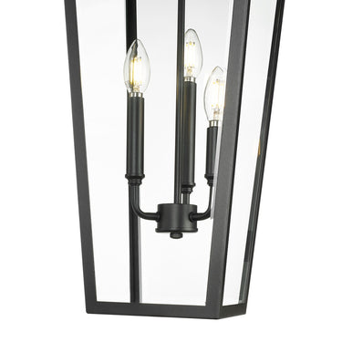 Z-Lite 12" Gannon 3 Light Outdoor Chain Mount Ceiling Fixture image 3