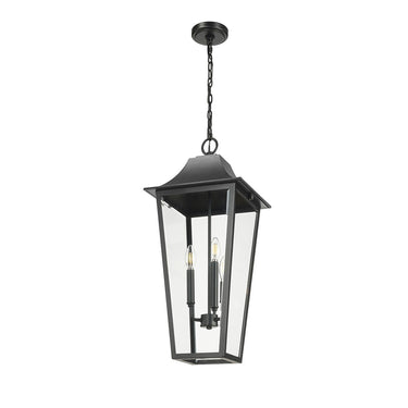 Z-Lite 12" Gannon 3 Light Outdoor Chain Mount Ceiling Fixture image 4