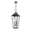 Z-Lite 12" Gannon 3 Light Outdoor Chain Mount Ceiling Fixture image