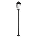 Z-Lite 12" Gannon Glass 3 Light Outdoor Post Mount Fixture image 1