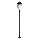 Z-Lite 12" Gannon Glass 3 Light Outdoor Post Mount Fixture image 4