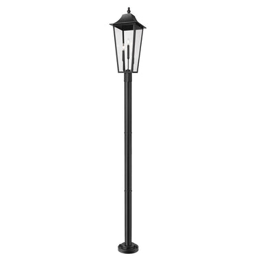 Z-Lite 12" Gannon Glass 3 Light Outdoor Post Mount Fixture image
