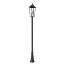 Z-Lite 12" Gannon Glass 3 Light Outdoor Post Mounted Fixture image
