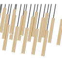 Z-Lite 12" High Forest 23 Light Linear Chandelier image 11