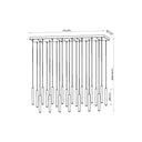 Z-Lite 12" High Forest 23 Light Linear Chandelier image 21