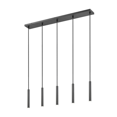 Z-Lite 12" High Forest 5 Light Linear Chandelier image 1
