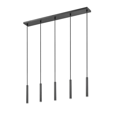 Z-Lite 12" High Forest 5 Light Linear Chandelier image 13