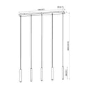 Z-Lite 12" High Forest 5 Light Linear Chandelier image 21