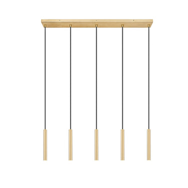 Z-Lite 12" High Forest 5 Light Linear Chandelier image 5