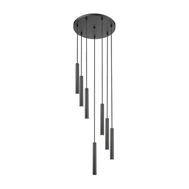 Z-Lite 12" High Forest 7 Light Chandelier image 1