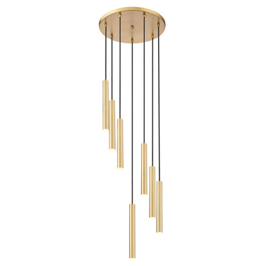 Z-Lite 12" High Forest 7 Light Chandelier image 2