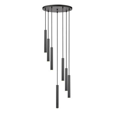 Z-Lite 12" High Forest 7 Light Chandelier image 7