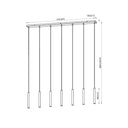 Z-Lite 12" High Forest 7 Light Linear Chandelier image 21