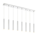 Z-Lite 12" High Forest 8 Light Linear Chandelier image 1