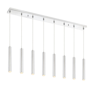 Z-Lite 12" High Forest 8 Light Linear Chandelier image 1