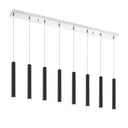 Z-Lite 12" High Forest 8 Light Linear Chandelier image 2