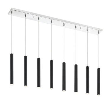 Z-Lite 12" High Forest 8 Light Linear Chandelier image 2