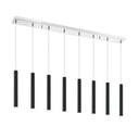 Z-Lite 12" High Forest 8 Light Linear Chandelier image 6