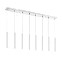 Z-Lite 12" High Forest 8 Light Linear Chandelier image 7