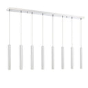 Z-Lite 12" High Forest 8 Light Linear Chandelier image 9