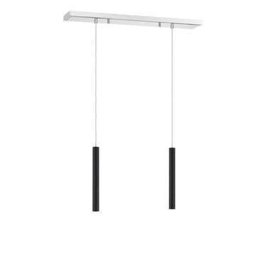 Z-Lite 12" High Forest Chrome 2 Light Linear Chandelier image 10