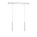 Z-Lite 12" High Forest Chrome 2 Light Linear Chandelier image 13