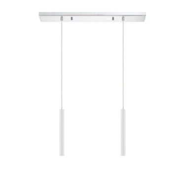 Z-Lite 12" High Forest Chrome 2 Light Linear Chandelier image 15