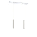 Z-Lite 12" High Forest Chrome 2 Light Linear Chandelier image 16