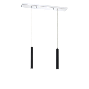 Z-Lite 12" High Forest Chrome 2 Light Linear Chandelier image 18