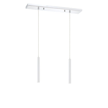 Z-Lite 12" High Forest Chrome 2 Light Linear Chandelier image 19