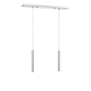 Z-Lite 12" High Forest Chrome 2 Light Linear Chandelier image 8