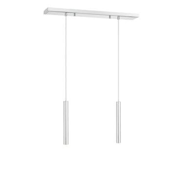 Z-Lite 12" High Forest Chrome 2 Light Linear Chandelier image 9