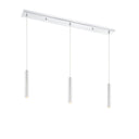 Z-Lite 12" High Forest Chrome 3 Light Linear Chandelier image 1