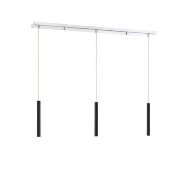 Z-Lite 12" High Forest Chrome 3 Light Linear Chandelier image 10