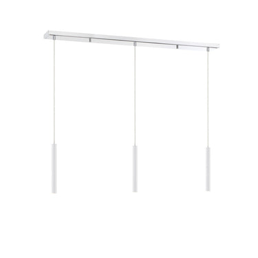 Z-Lite 12" High Forest Chrome 3 Light Linear Chandelier image 11