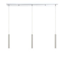 Z-Lite 12" High Forest Chrome 3 Light Linear Chandelier image 12