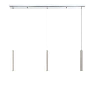 Z-Lite 12" High Forest Chrome 3 Light Linear Chandelier image 12
