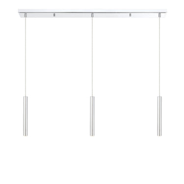 Z-Lite 12" High Forest Chrome 3 Light Linear Chandelier image 13