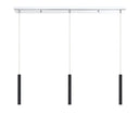 Z-Lite 12" High Forest Chrome 3 Light Linear Chandelier image 14
